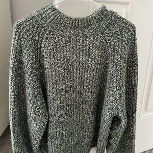 University Threads Forest Green and White Sweater